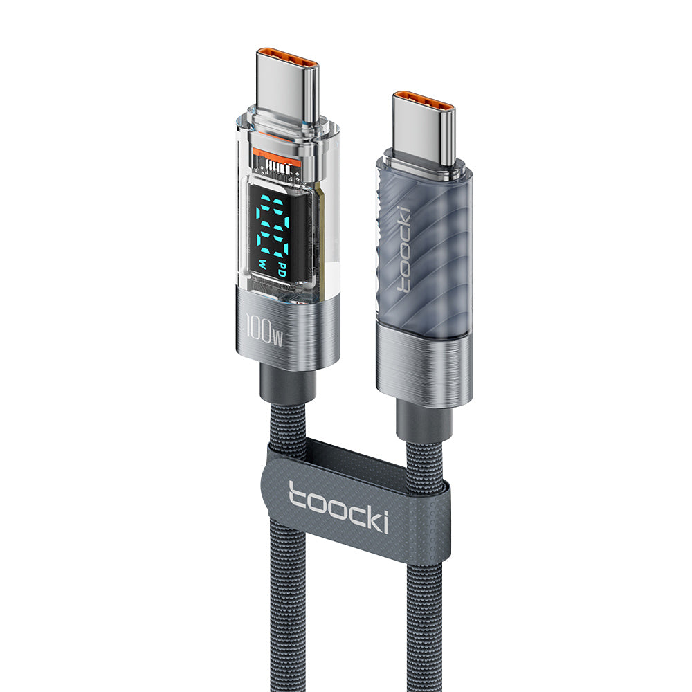 TOOCKI TQ-X36C2 2m PD 100W USB-C Cable Fast Charging 480Mbps Data Cord TOOCKI TQ-X36C2 2m PD 100W USB-C Cable Fast Charging 480Mbps Data Cord